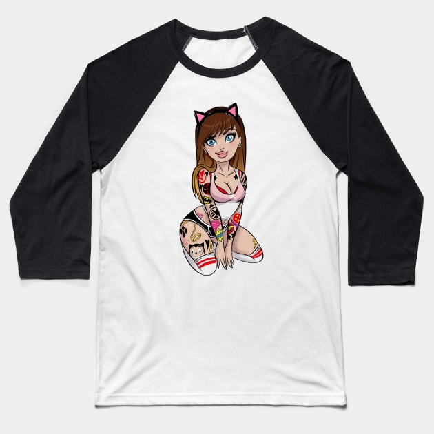 Ultimate Fan Girl Baseball T-Shirt by dsoloud